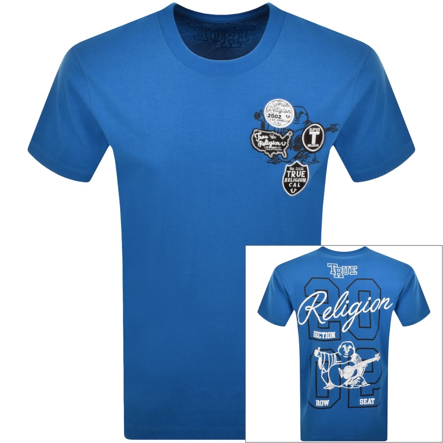 Image number 1 for True Religion University T Shirt Blue