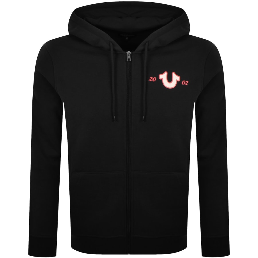 Image number 2 for True Religion Sunrise Buddha Zip Hoodie Black