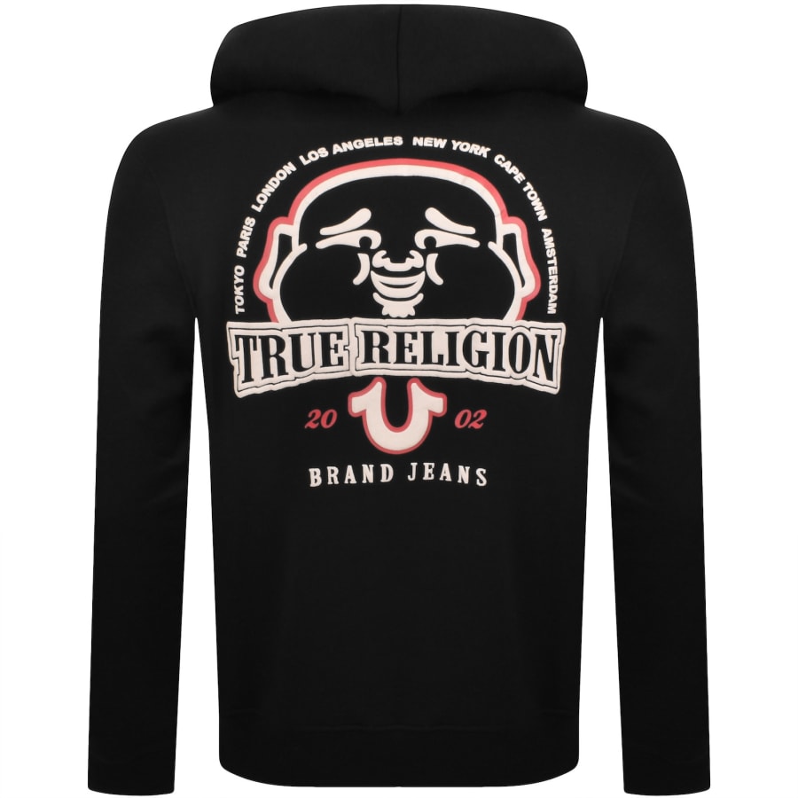 Image number 5 for True Religion Sunrise Buddha Zip Hoodie Black