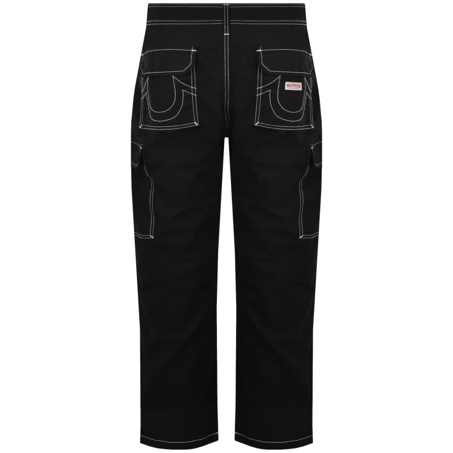Image number 3 for True Religion Ripstop Cargo Trousers Jet Black