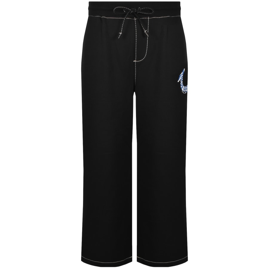 Image number 2 for True Religion Paint Baggy Joggers Black