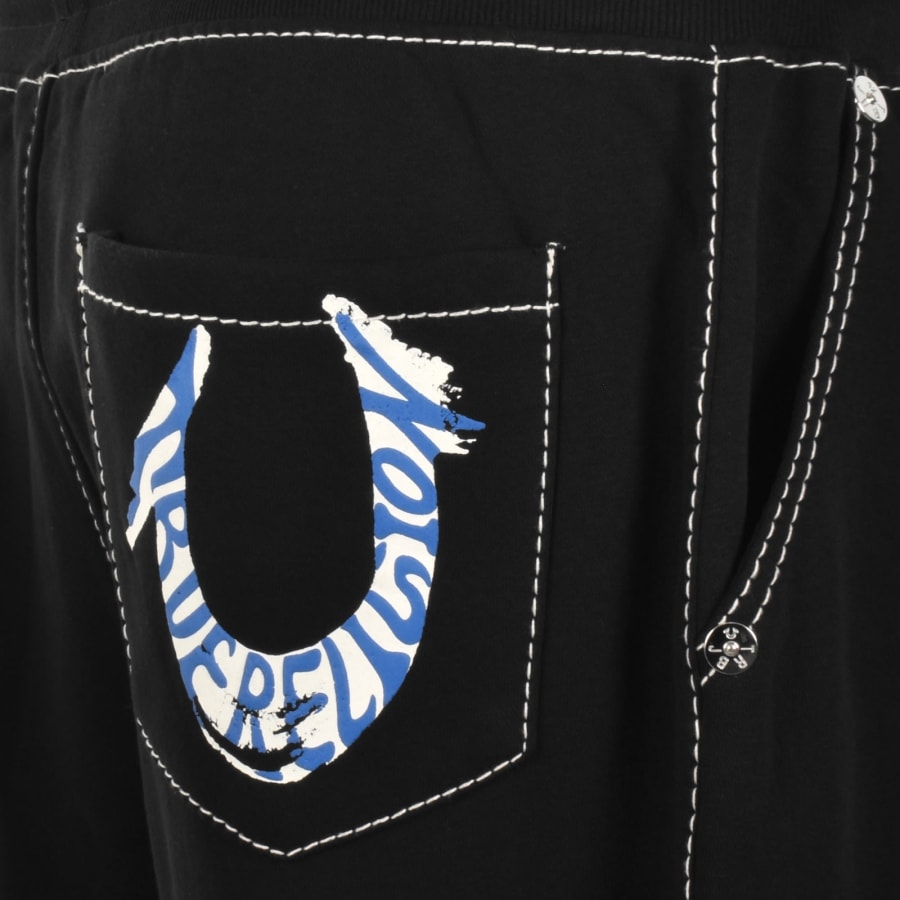 Image number 5 for True Religion Paint Baggy Joggers Black