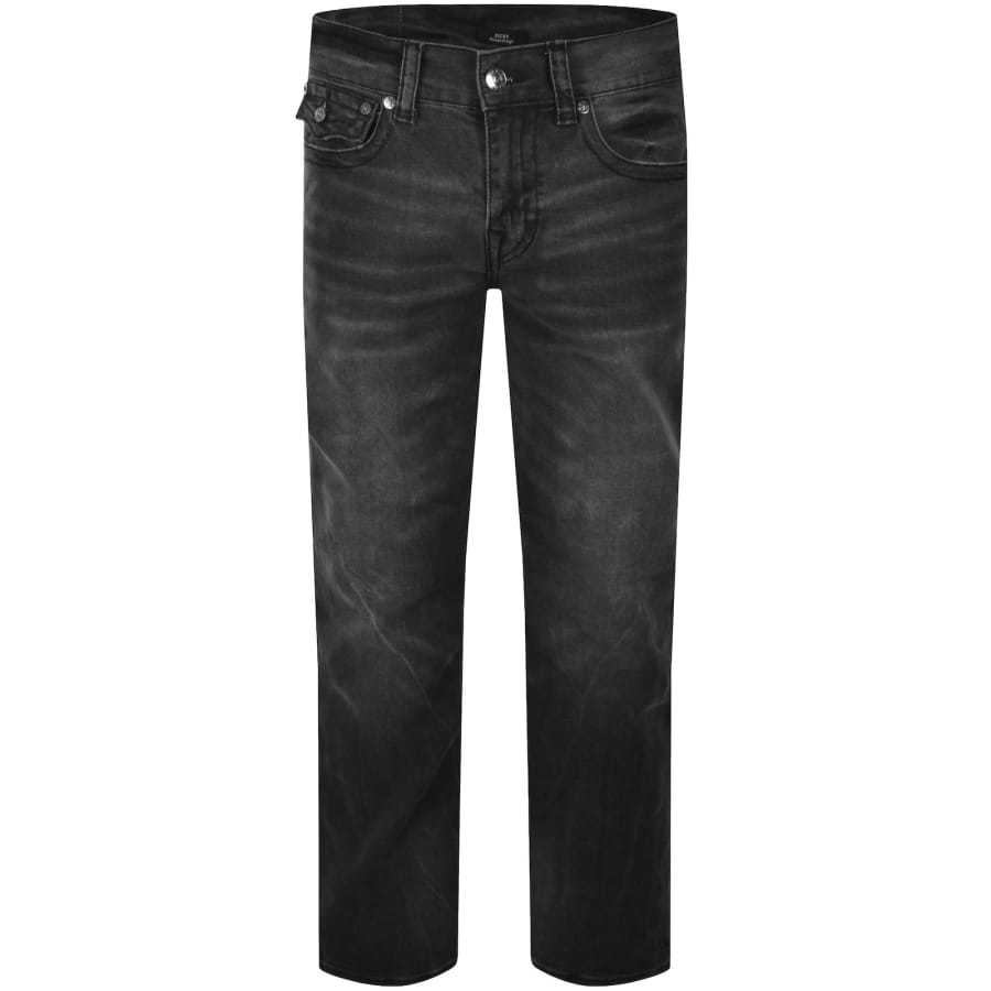Image number 2 for True Religion Ricky Relaxed Straight Jeans Grey