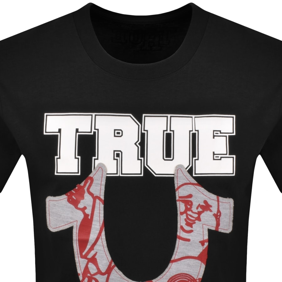 Image number 2 for True Religion Terry Applique T Shirt Black