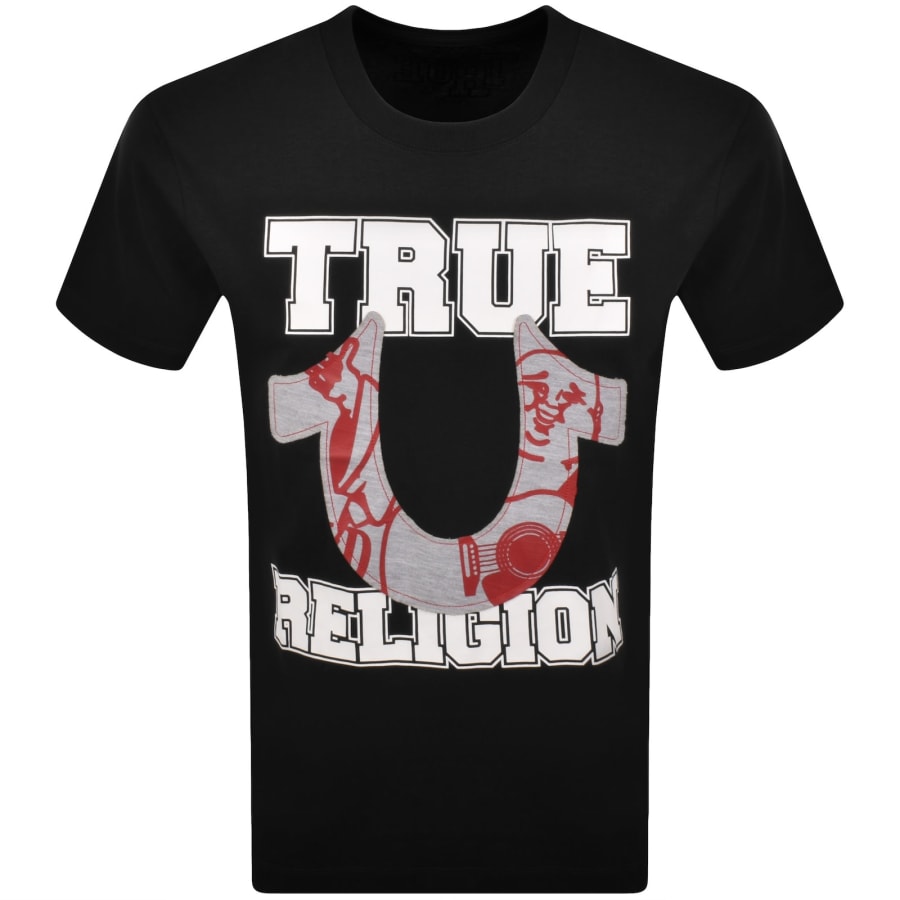 Image number 1 for True Religion Terry Applique T Shirt Black