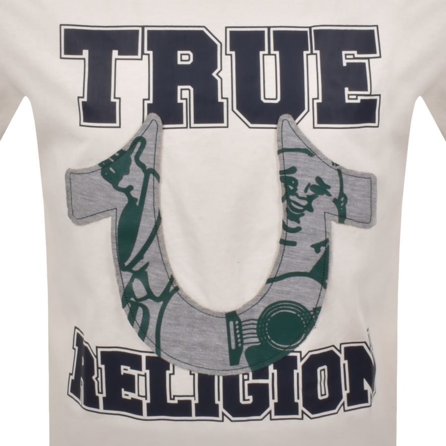 Image number 3 for True Religion Terry Applique T Shirt White