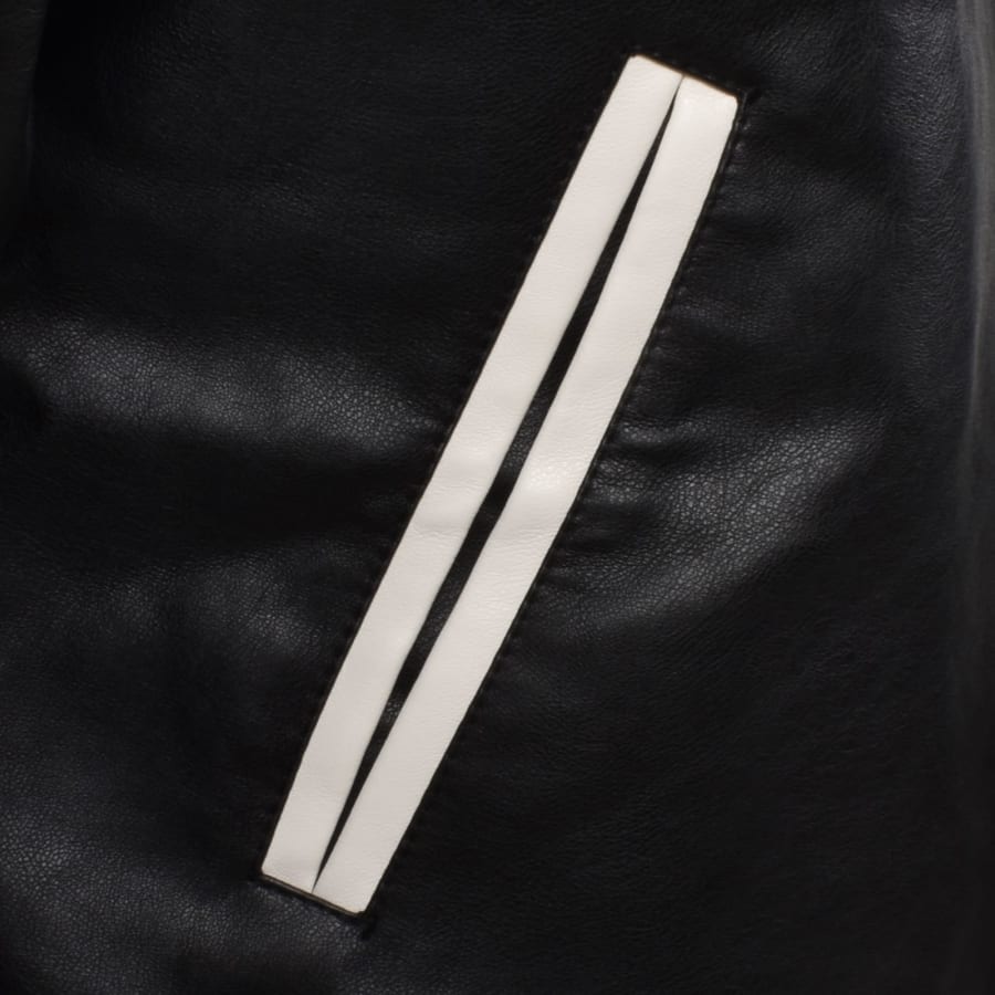 Image number 5 for True Religion Retro Varsity Jacket Jet Black