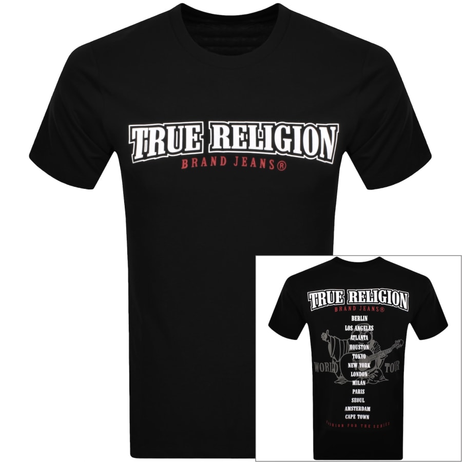 Image number 1 for True Religion Flock Buddha T Shirt Black