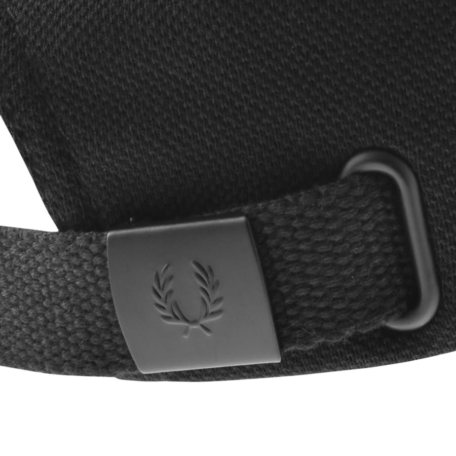 Image number 3 for Fred Perry Pique Classic Cap Black