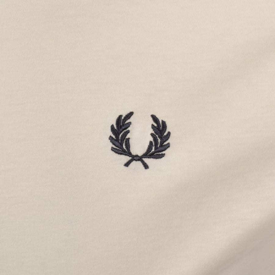 Image number 3 for Fred Perry Twin Tipped T Shirt Cream