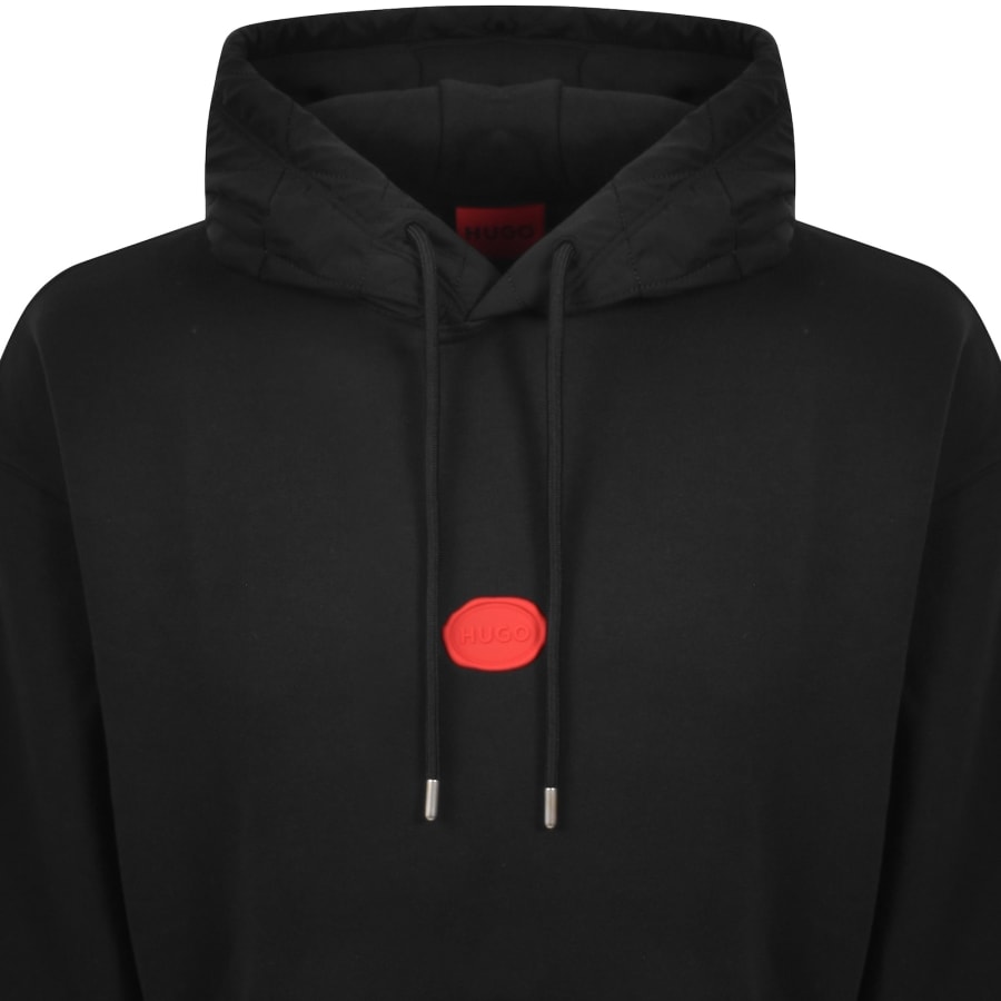 Image number 2 for HUGO Dilvano Hoodie Black