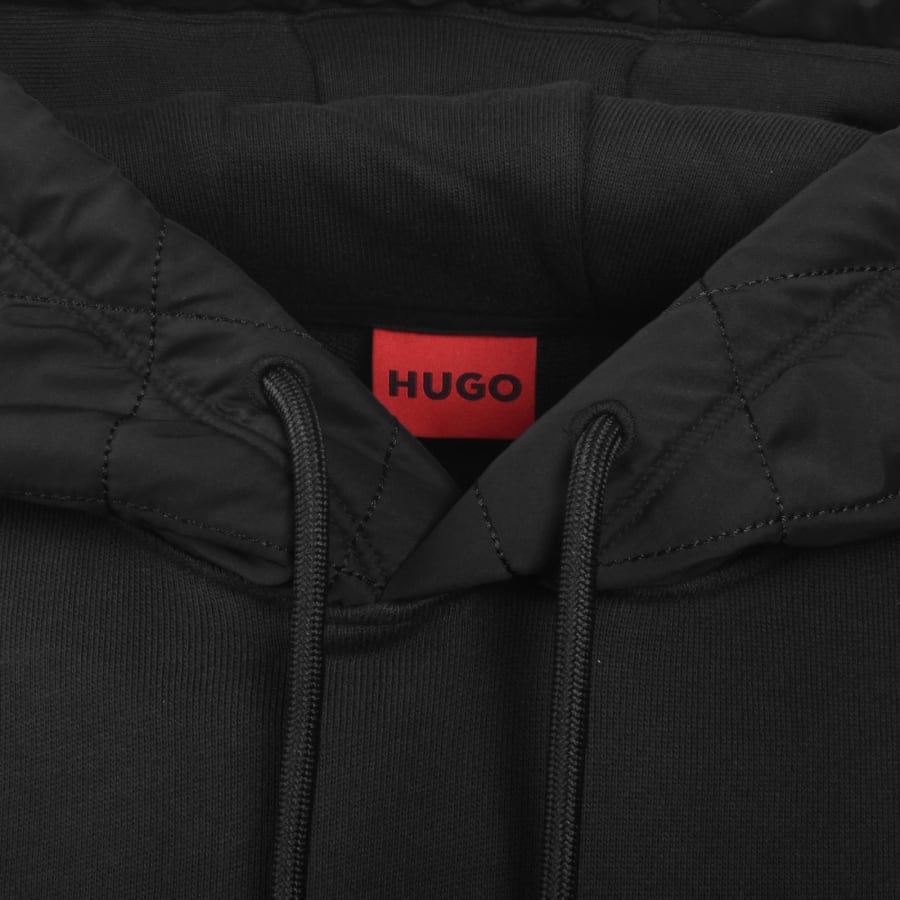 Image number 4 for HUGO Dilvano Hoodie Black