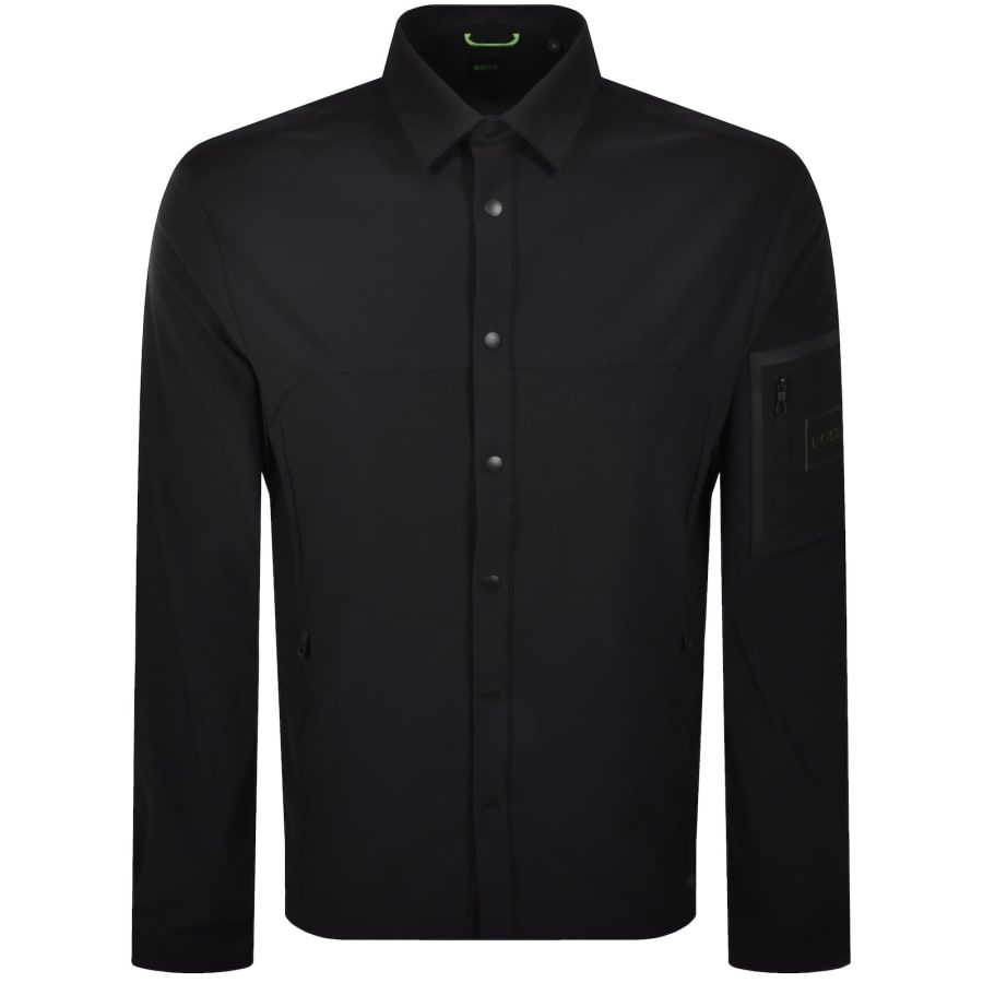 Image number 2 for BOSS Tour Waffle Overshirt Black