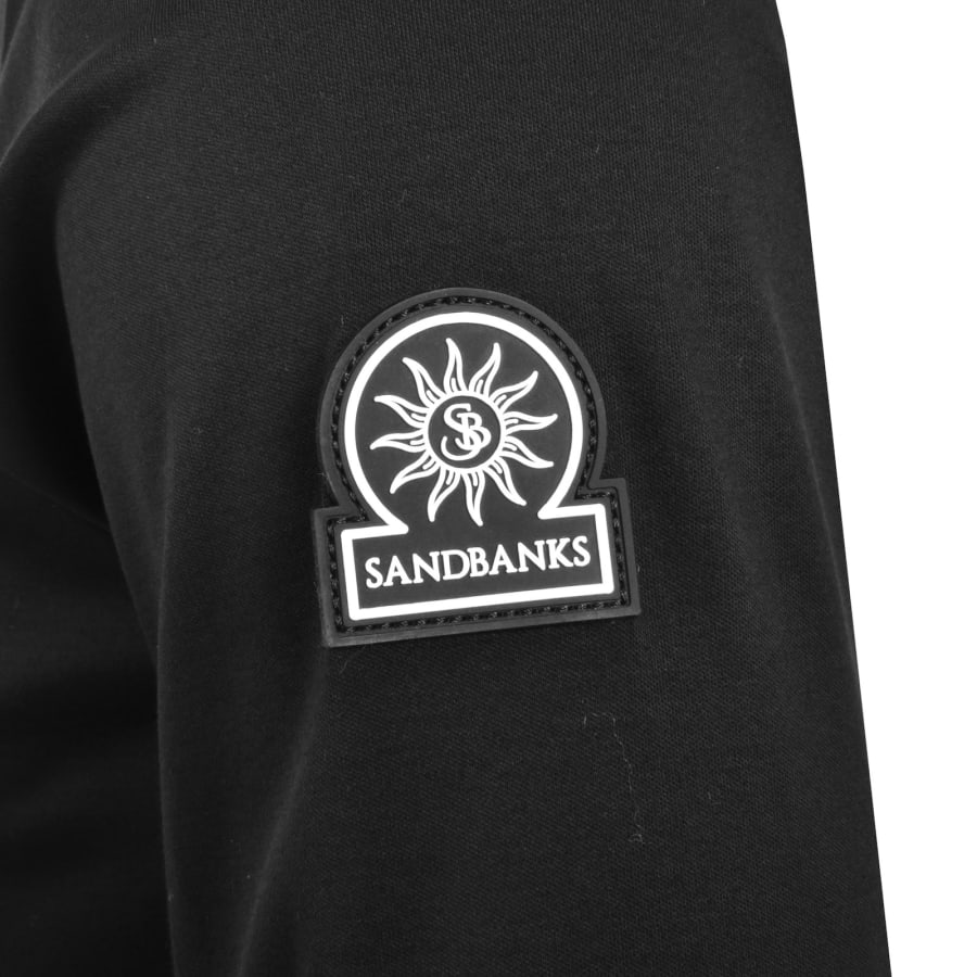 Image number 4 for Sandbanks Silicone Zip Polo Shirt Black