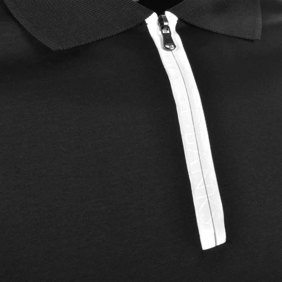 Image number 5 for Sandbanks Silicone Zip Polo Shirt Black