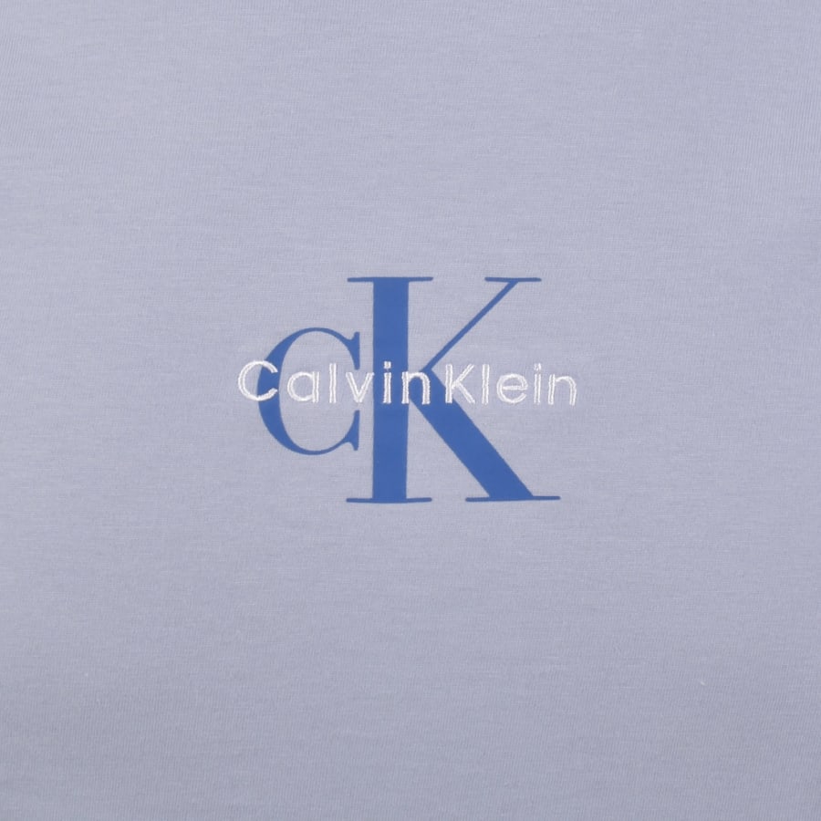 Image number 3 for Calvin Klein Jeans Monologo T Shirt Blue