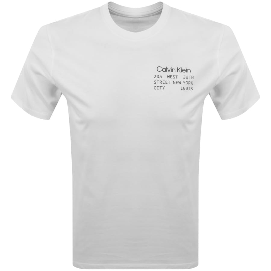 Image number 2 for Calvin Klein Jeans Graphic T Shirt White