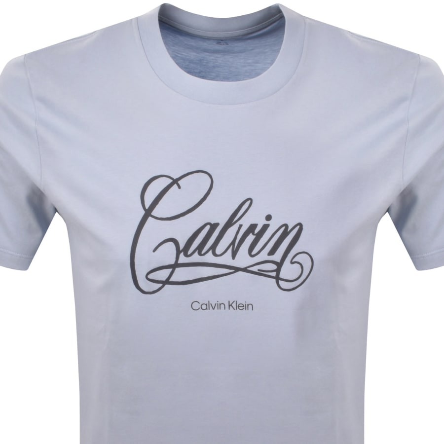Image number 2 for Calvin Klein Jeans Graphic T Shirt Blue