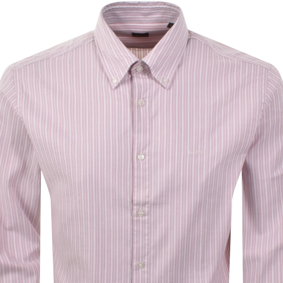 Image number 2 for BOSS Ricoplus Long Sleeved Shirt Pink