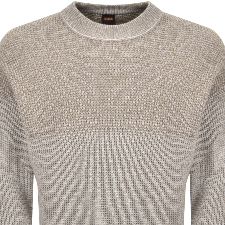 Image number 2 for BOSS Kartney Knit Jumper Khaki