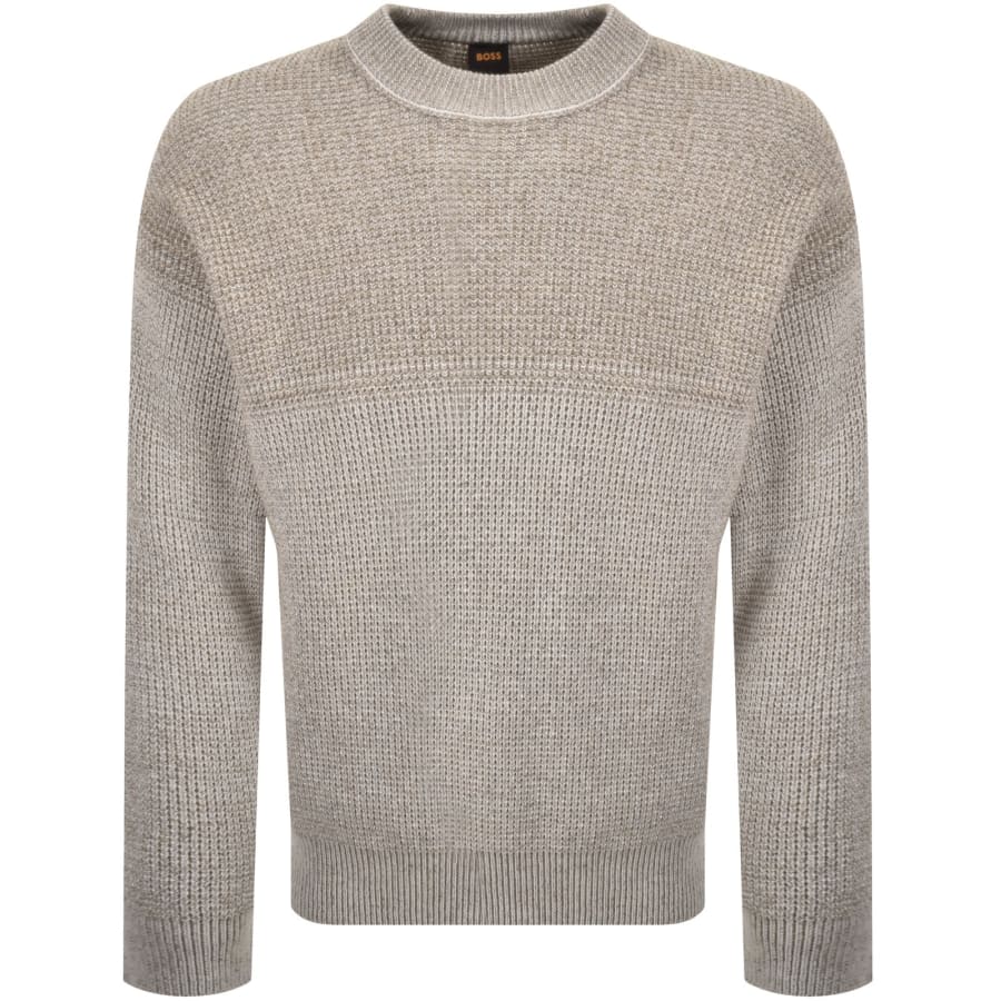 Image number 1 for BOSS Kartney Knit Jumper Khaki
