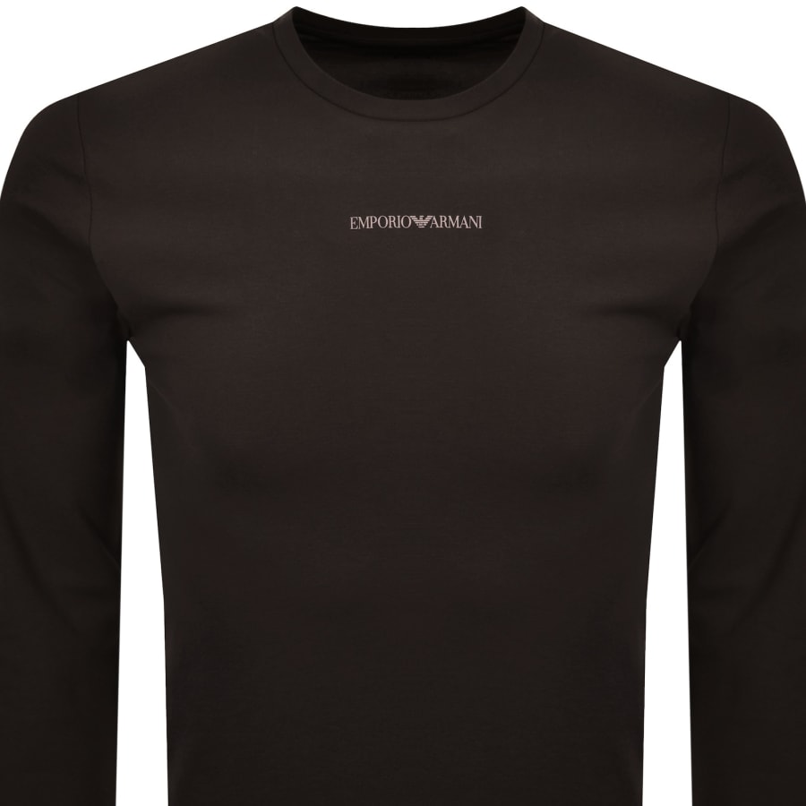 Image number 2 for Emporio Armani Lounge T Shirt Choco Brown