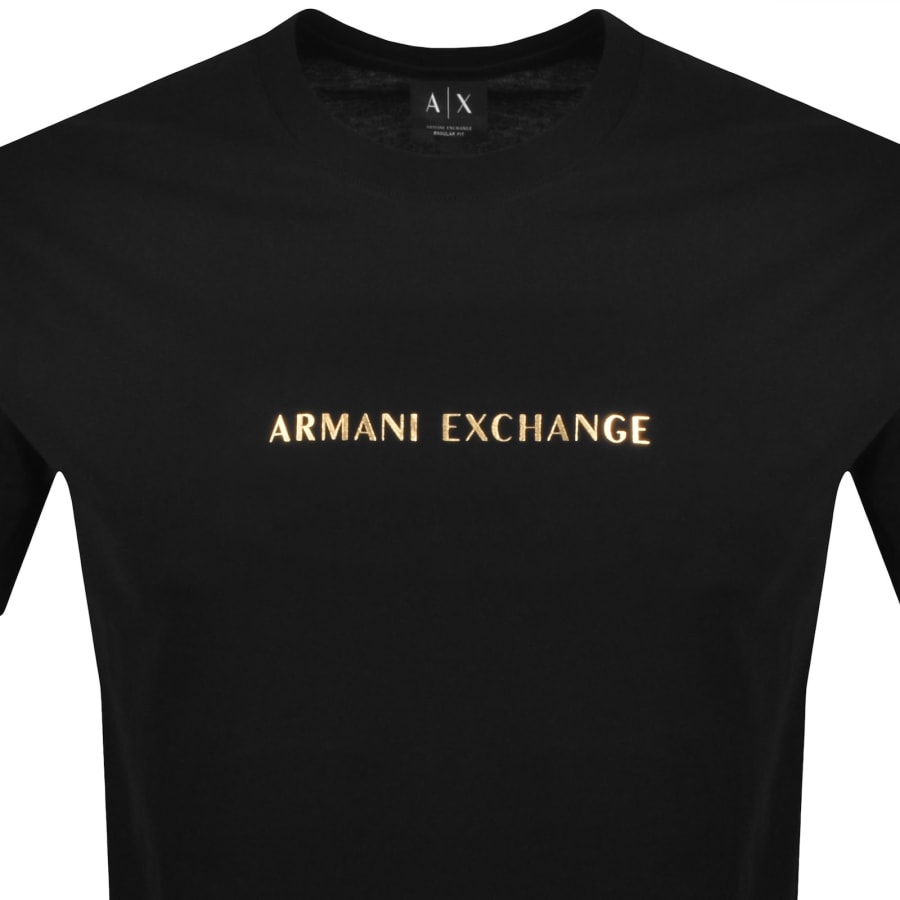 Image number 2 for Armani Exchange Logo T Shirt Black