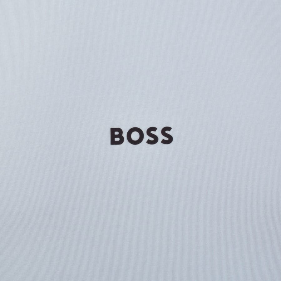 Image number 4 for BOSS Unique T Shirt Light Pastel Blue