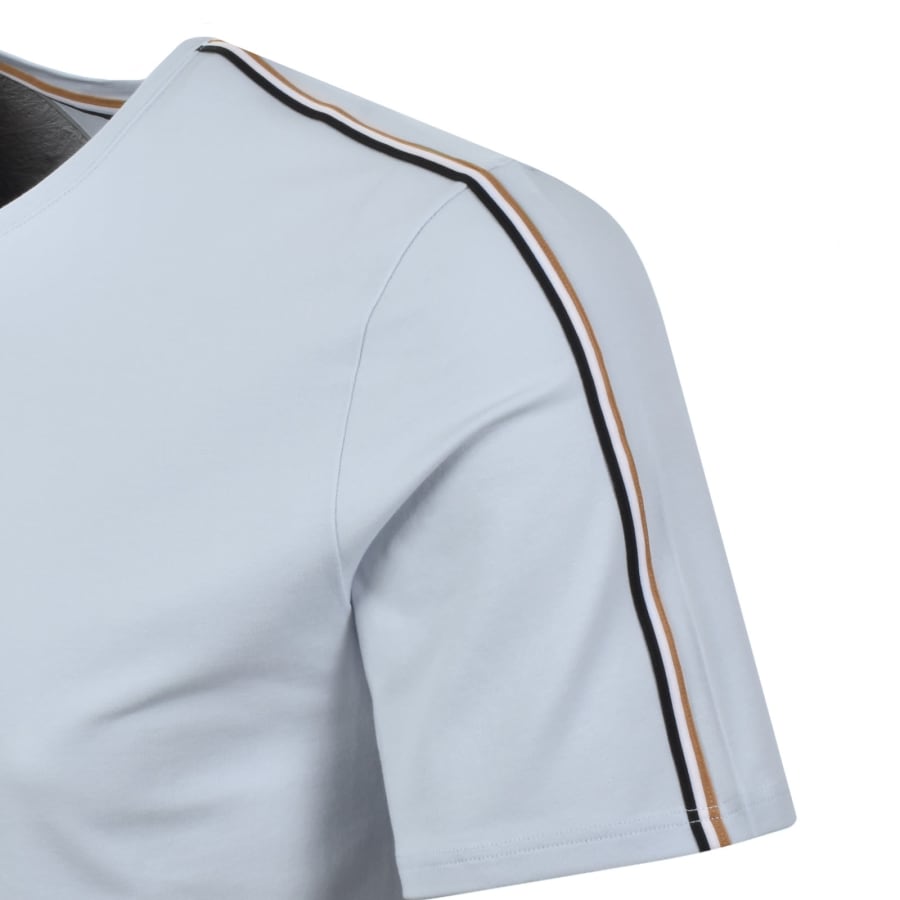 Image number 5 for BOSS Unique T Shirt Light Pastel Blue