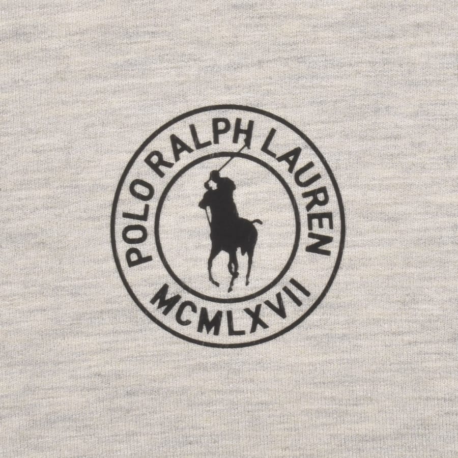 Image number 3 for Ralph Lauren Logo Hoodie Grey