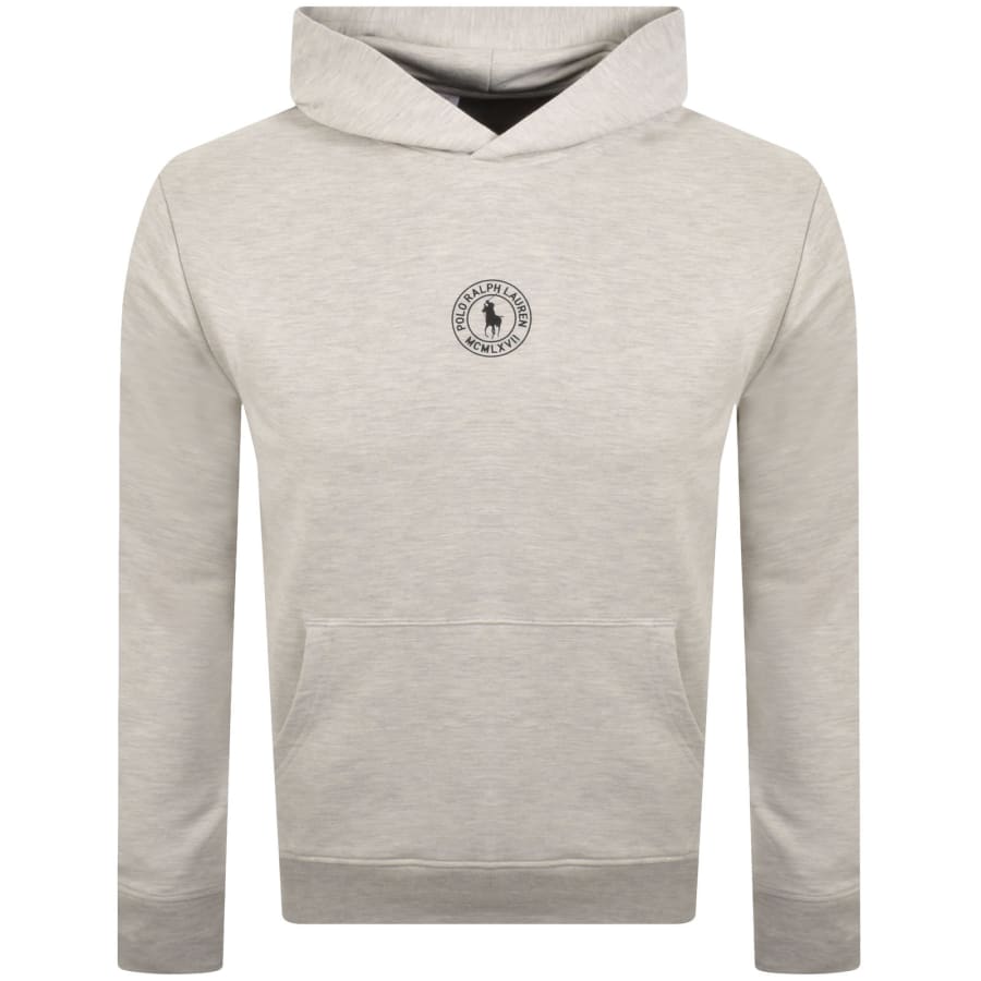 Image number 1 for Ralph Lauren Logo Hoodie Grey