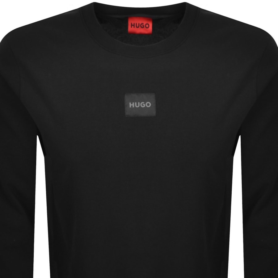 Image number 2 for HUGO Mael Long Sleeve T Shirt Black