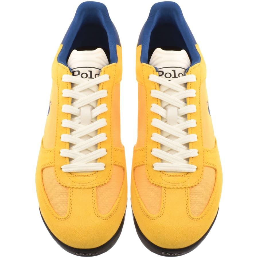 Image number 3 for Ralph Lauren Varick Trainers Yellow