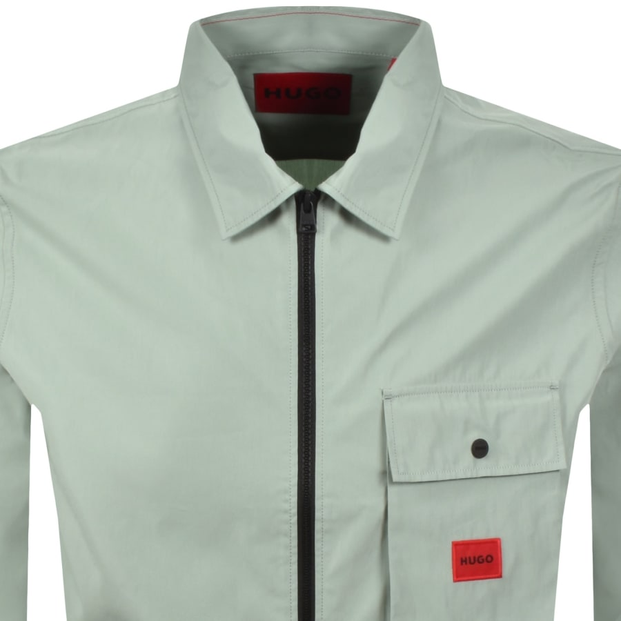 Image number 3 for HUGO Emmond Overshirt Green