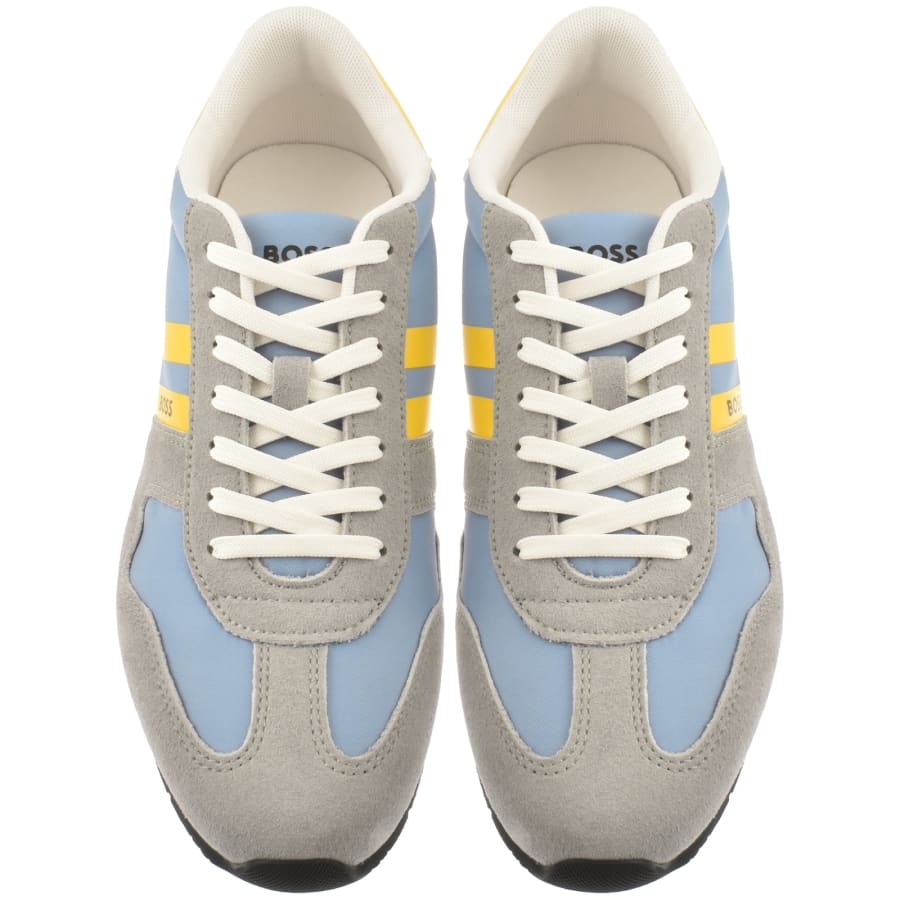 Image number 3 for BOSS Levon Runner Trainers Open Blue