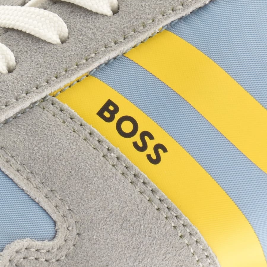Image number 4 for BOSS Levon Runner Trainers Open Blue