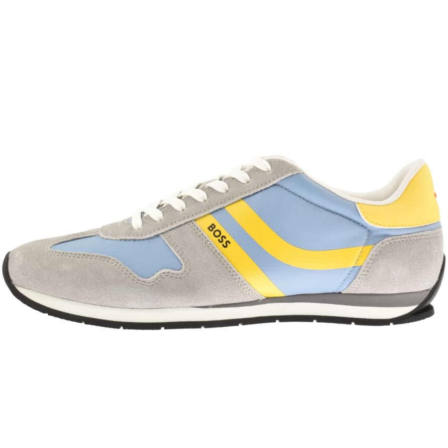 Image number 1 for BOSS Levon Runner Trainers Open Blue