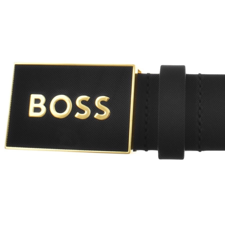 Image number 3 for BOSS Icon Leather Belt Black