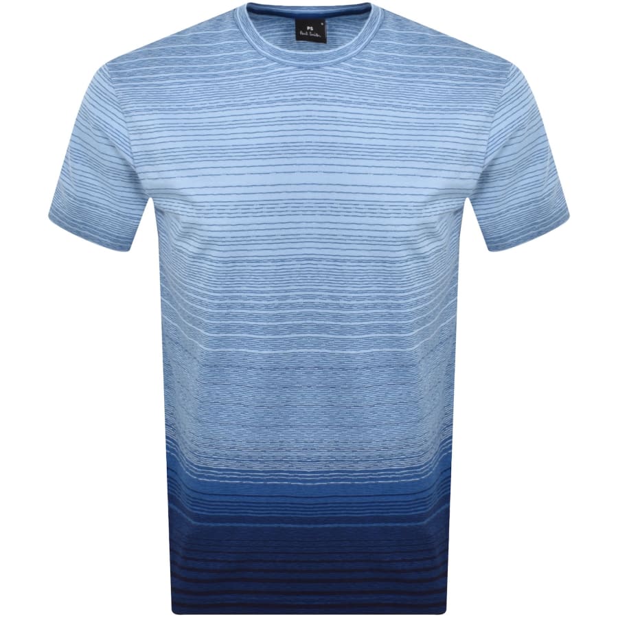 Image number 1 for Paul Smith Stripe T Shirt Blue