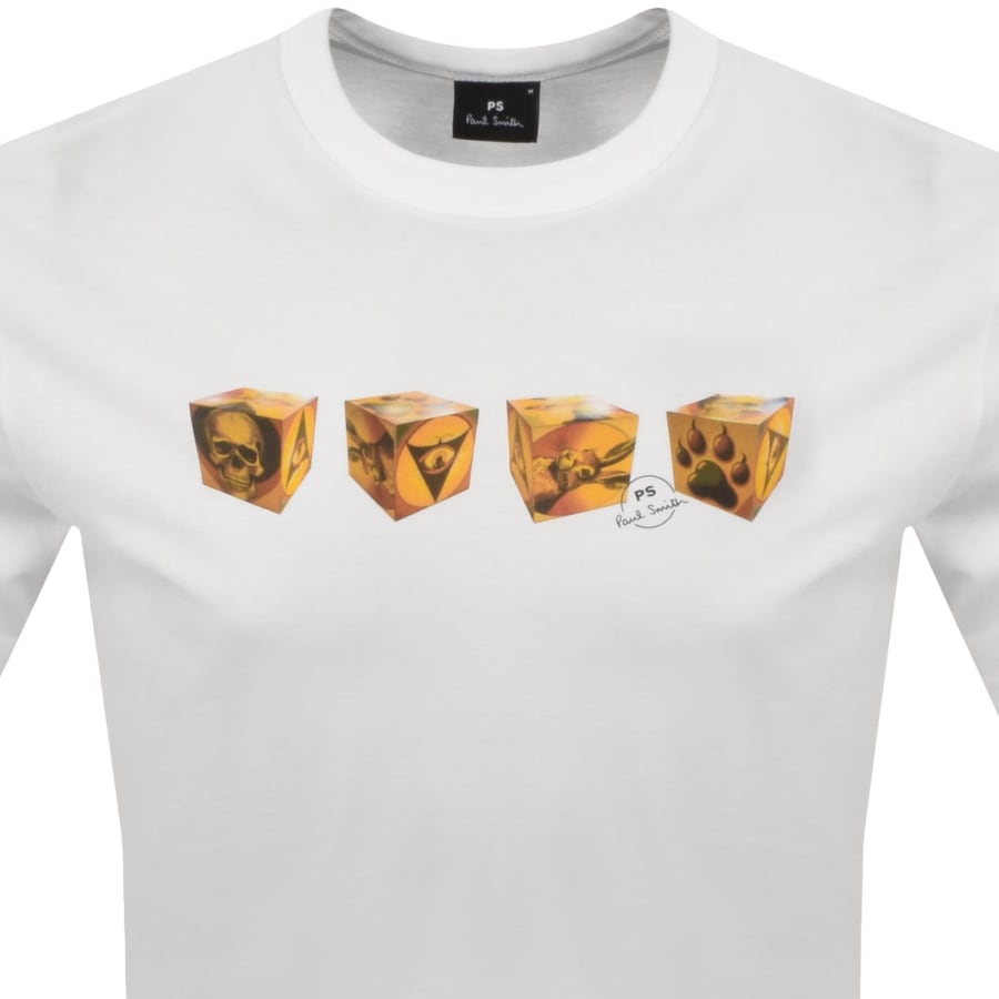 Image number 2 for Paul Smith Cubes T Shirt White
