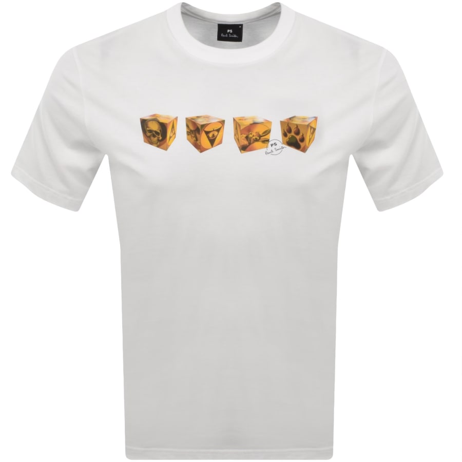 Image number 1 for Paul Smith Cubes T Shirt White