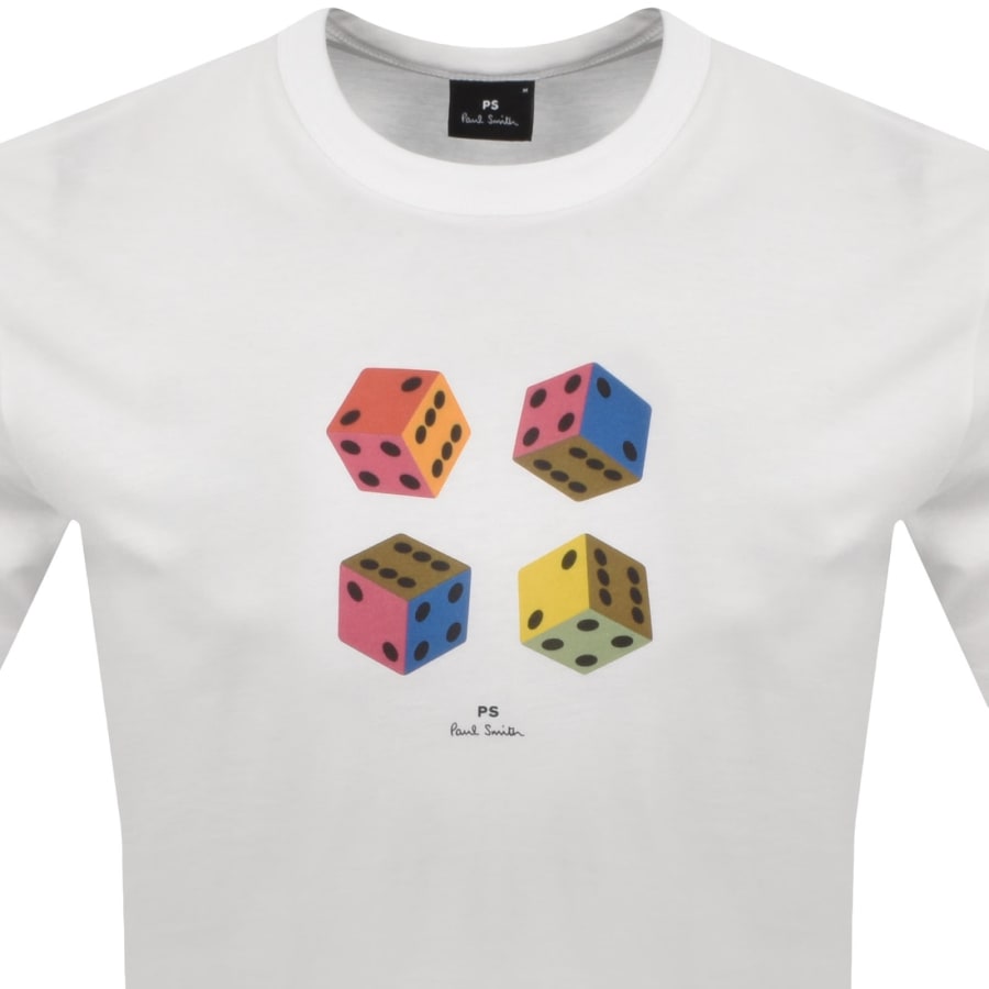 Image number 2 for Paul Smith Dice T Shirt White