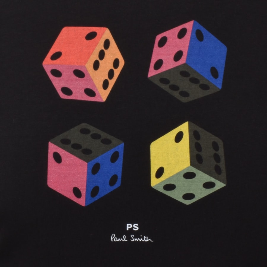 Image number 3 for Paul Smith Dice T Shirt Black