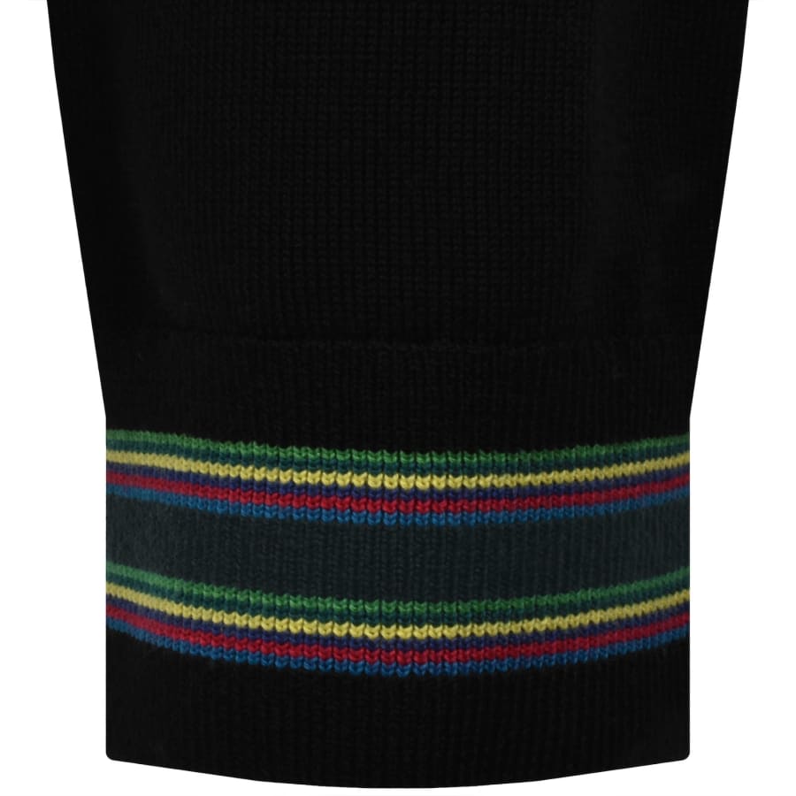 Image number 4 for Paul Smith Full Zip Knit Cardigan Black
