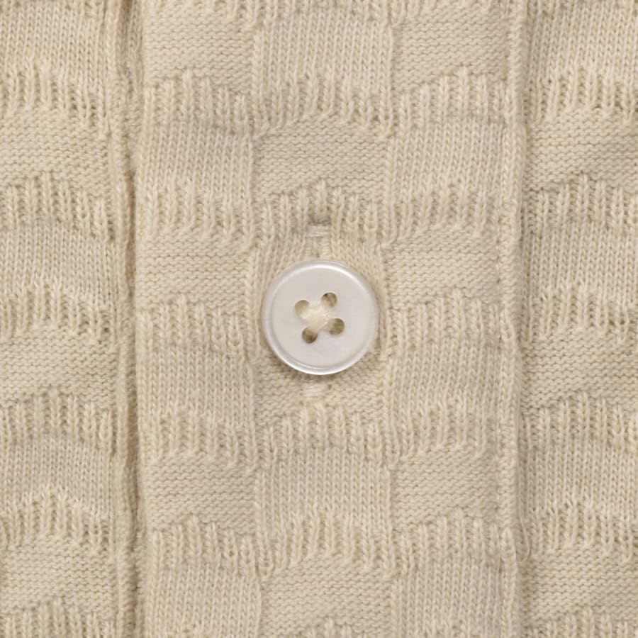 Image number 3 for Paul Smith Long Sleeved Polo Shirt Beige