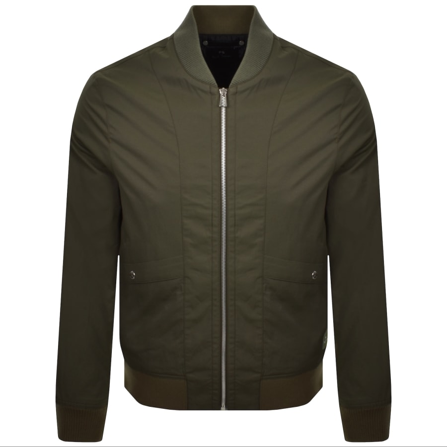Image number 1 for Paul Smith Bomber Jacket Green
