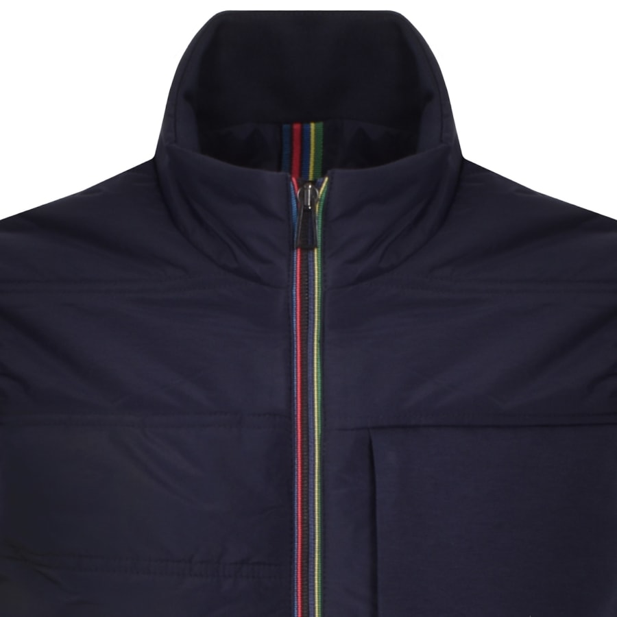 Image number 2 for Paul Smith Mix Media Gilet Navy