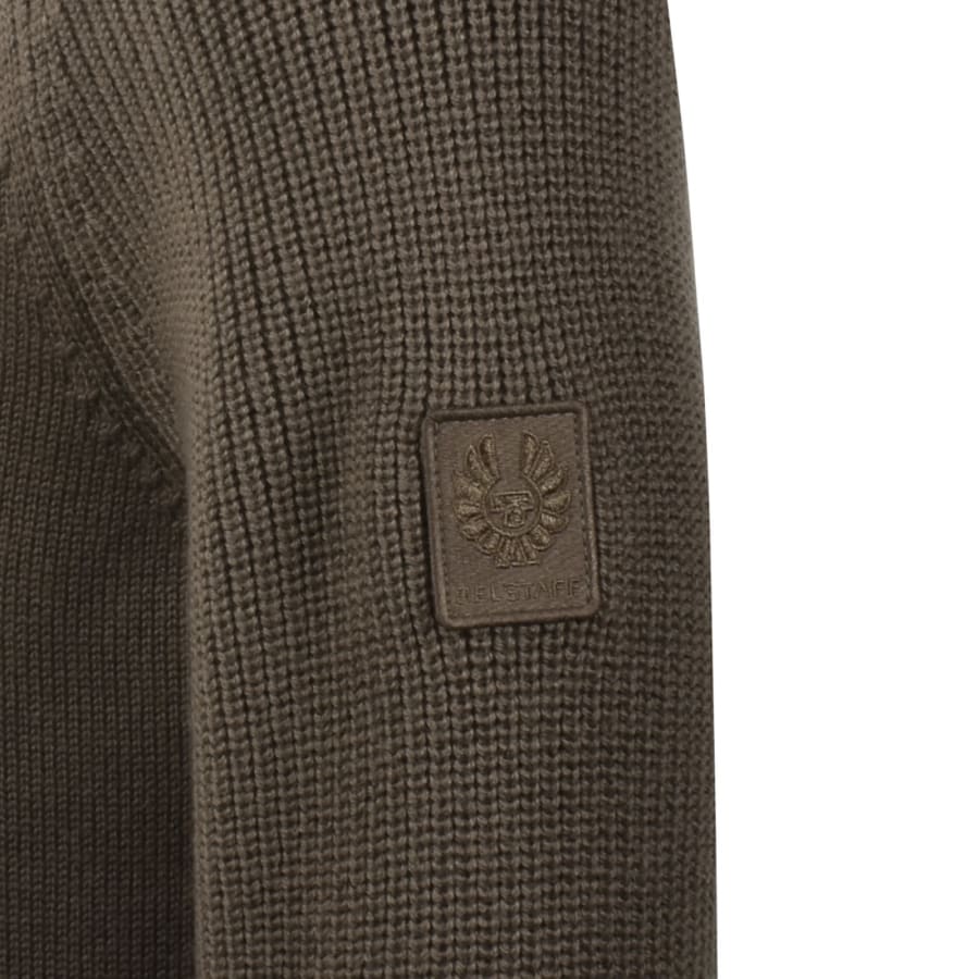 Image number 4 for Belstaff Aspect Knit Jumper Brown