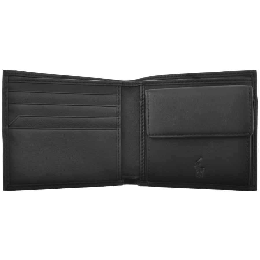 Image number 2 for Ralph Lauren Billfold Leather Wallet Black