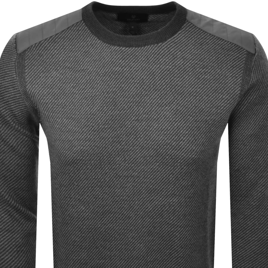 Image number 3 for Belstaff Kerrigan Crewneck Jumper Grey